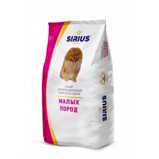 Корм Sirius для собак взрослым мелких пород птица 1,2 кг