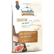 Sanabelle сухой корм для кошек взрослым всех пород ягненок Sensitive 10 кг