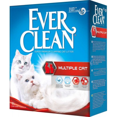 Купить c доставкой Ever Clean наполнитель для туалета бентонит свежесть Multiple Cat 6 кг 6 л в Москве