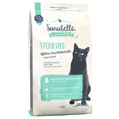 Купить c доставкой Sanabelle сухой корм для кошек взрослым всех пород птица Sterilized 2 кг в Москве