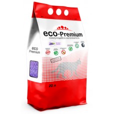 ECO Premium наполнитель для туалета древесный Лаванда 7,6 кг 20 л