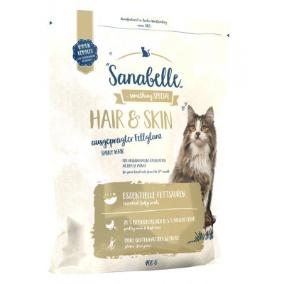 Купить c доставкой Sanabelle сухой корм для кошек взрослым крупных пород Hair&Skin 0,4 кг в Москве