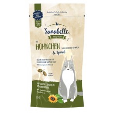 Sanabelle Snack для кошек всех возрастов лакомство подушечки курица шпинат 0,055 кг