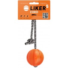 Liker Cord метательная игрушка для собак комбинированный материал оранжевый 5 см