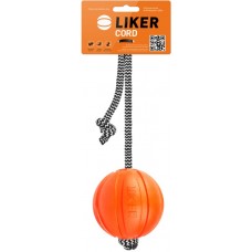Liker Cord метательная игрушка для собак комбинированный материал оранжевый 7 см