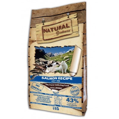 Купить c доставкой Natural Greatness для собак сухой корм взрослым мелких пород лосось Sensitive Adult Mini 6 кг в Москве