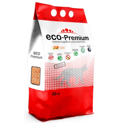 Купить c доставкой ECO Premium наполнитель для туалета древесный Персик 7,6 кг 20 л в Москве