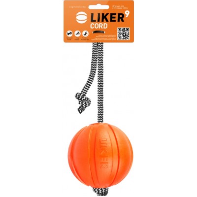 Купить c доставкой Liker Cord метательная игрушка для собак комбинированный материал оранжевый 9 см в Москве