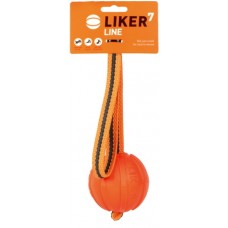 Liker Line метательная игрушка для собак комбинированный материал оранжевый 7 см