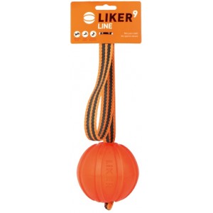 Liker Line метательная игрушка для собак комбинированный материал оранжевый 9 см