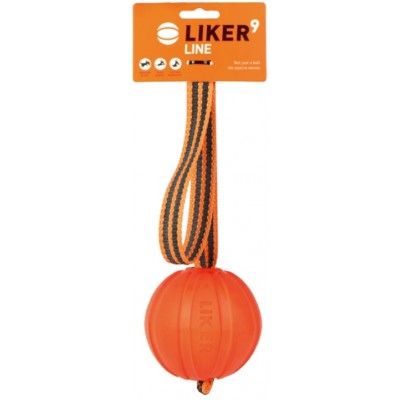 Купить c доставкой Liker Line метательная игрушка для собак комбинированный материал оранжевый 9 см в Москве