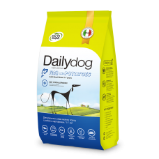 Dailydog корм для взрослых собак мелких пород, с кожными проявлениями аллерии, рыба картофель, 12кг ФР