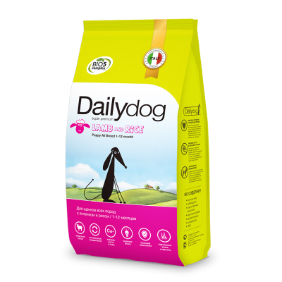 Купить c доставкой Dailydog корм для щенков для всех пород индейка рис, 1,5кг ФР в Москве