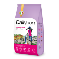 Dailydog Casual корм для взрослых собак всех пород ягнёнок рис, 12кг MPS