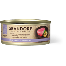 Grandorf влажный Филе тунца с мидиями в бульоне 70гр