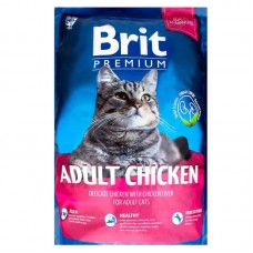 Сухой корм для кошек Brit взрослым с курицей в соусе из куриной печени 300 гр.