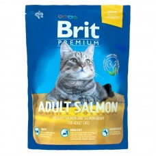 Сухой корм для кошек Brit Premium Cat Adult Salmon взрослым с лососем 300 гр.