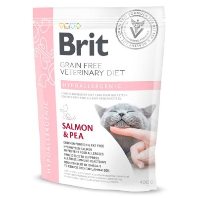 Brit Veterinary Diet Cat Grain free Hypoallergenic.Беззерновая Гипоаллергенная диета 400гр.