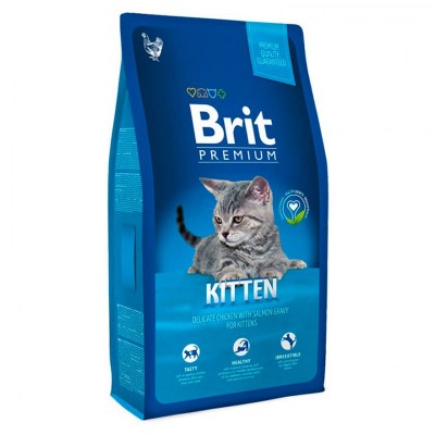 Сухой корм для кошек Brit котятам с курицей в лососевом соусе 1,5 кг.