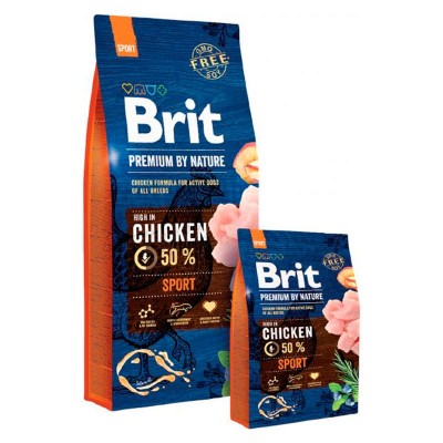 Сухой корм для собак Brit SPORT взрослым всех пород курица