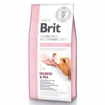 Brit для собак сухой корм VDD Hypoallergenic беззерновая гипоаллергенная диета лосось