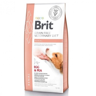 Brit для собак сухой корм VDD Renal беззерновая диета при почечн. недостаточности и забол. почек яйцо