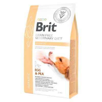Brit для собак сухой корм Veterinary diet Hepatic беззерновая диета почечная недостаточность