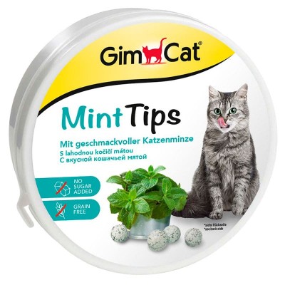 Витамины для кошек "GIMCAT МинтТипс" кормовая добавка 200 грамм.