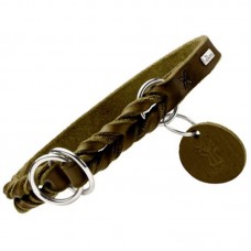 Ошейник-удавка для собак Hunter Solid Education Special 55/1,8 (45-50 см) кожа, оливковый.