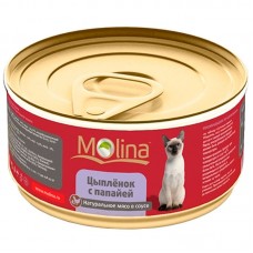 Влажный корм для кошек Molina взрослым консервы с тунцом и крабом в соусе 80 грамм.