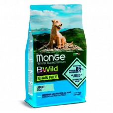 Корм Monge для собак сухой BWild GRAIN FREE взрослым мелких пород беззерновой анчоус с картофелем