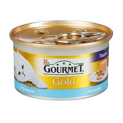 Влажный корм для кошек Gourmet Gold консервы с тунцом 85 грамм.