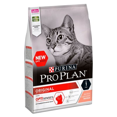 Сухой корм для кошек PRO PLAN Adult с комплексом OPTIRENAL лосось 1,5 кг.