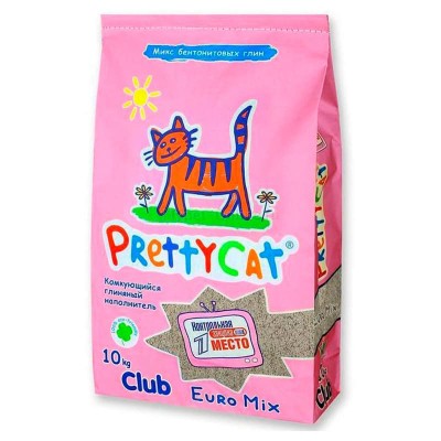 PrettyCat наполнитель комкующийся для кошачьих туалетов"Euro Mix". (Финляндия) 10 кг