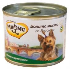 Влажный корм для собак Мнямс Болито мисто по-Веронски взрослым мелких пород консервы дичь картофель 200 грамм