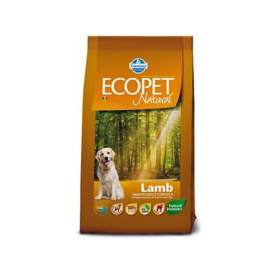 Купить c доставкой Farmina Ecopet Natural сухой корм для взрослых собак всех пород с ягненком 2,5 кг в Москве