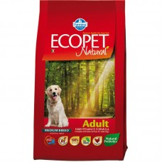 Farmina Ecopet Natural сухой корм для взрослых собак всех пород с курицей 2,5 кг