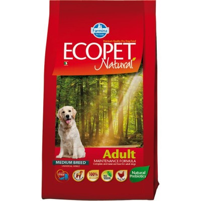 Купить c доставкой Farmina Ecopet Natural сухой корм для взрослых собак всех пород с курицей 2,5 кг в Москве