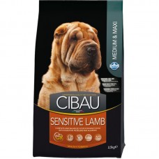 Farmina Cibau Sensitive сухой корм для взрослых собак с чувствительным пищеварением с ягненком 2,5 кг